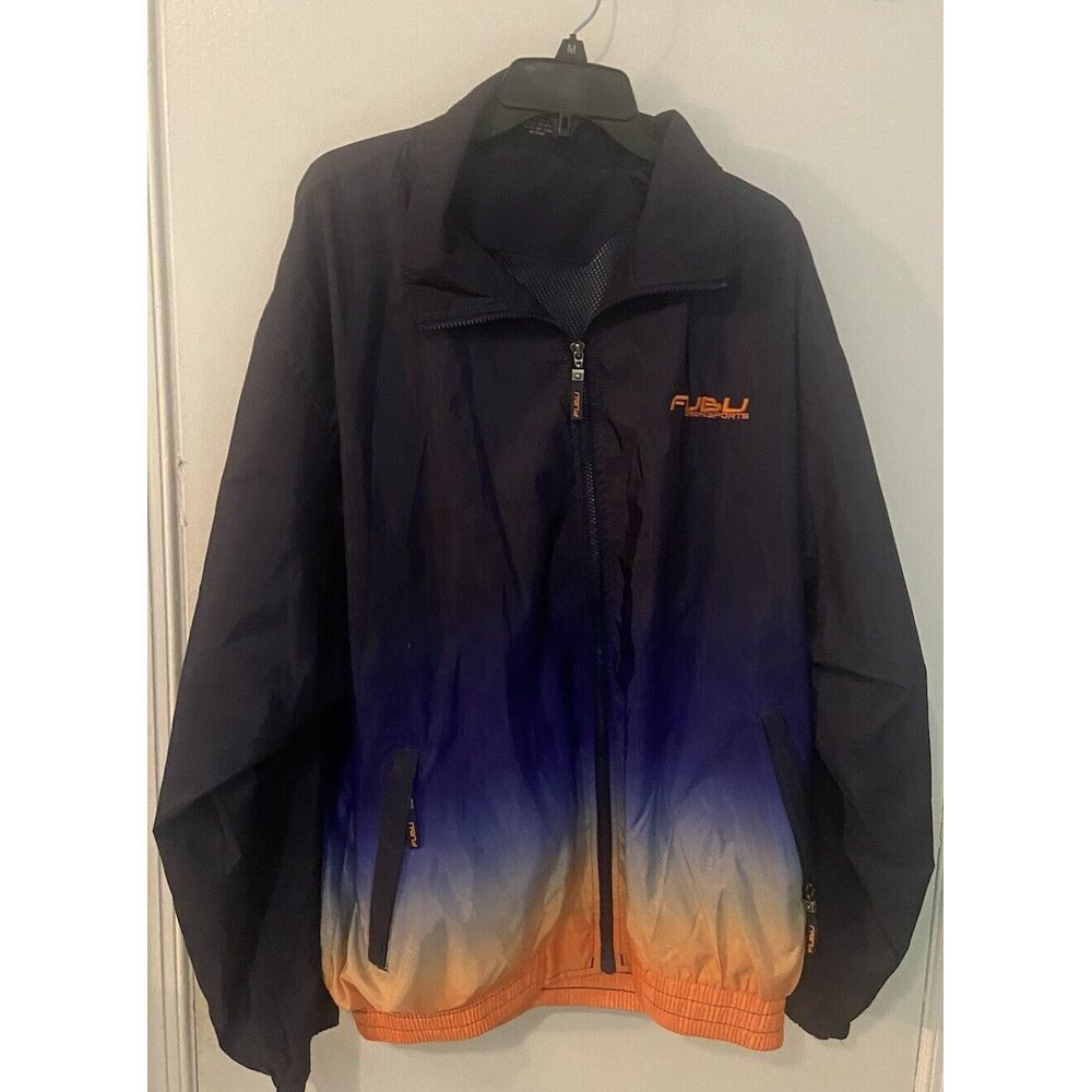 Vtg Fubu Jacket Mens XL Windbreaker Jacket‎ Full Zip Up Colorblock Streetwear